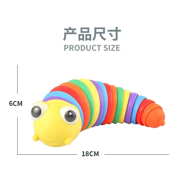 Đồ Chơi Hình Con Sâu Nhiều Màu Sắc Phát Triển Nhận Biết Sớm Cho Bé 1-3 Tuổi