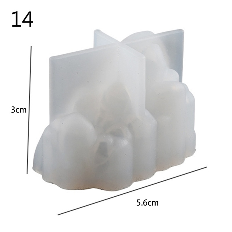 Khuôn Silicone 18 Kiểu Dùng Làm Đá Cụm Diy