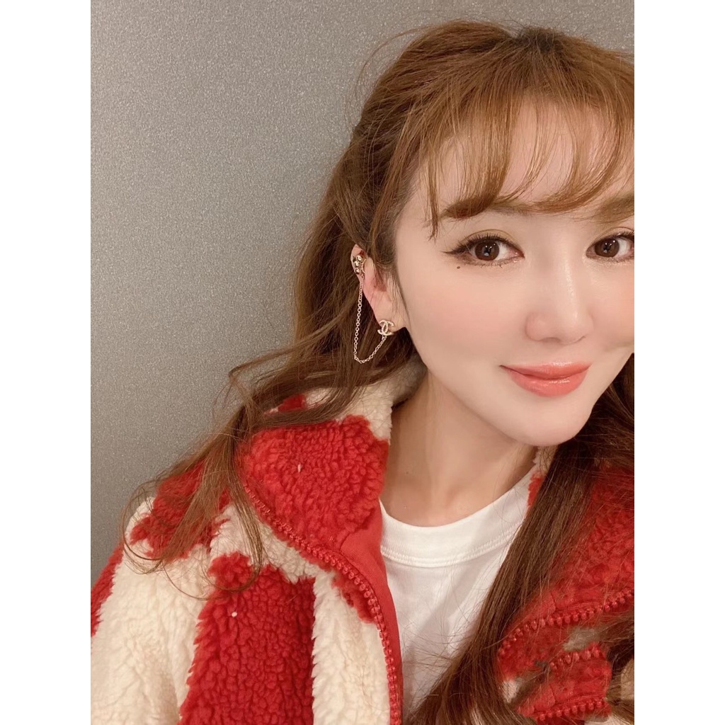 Đôi Bông Tai Mạ Bạc 925 Hình Chữ C Thời Trang