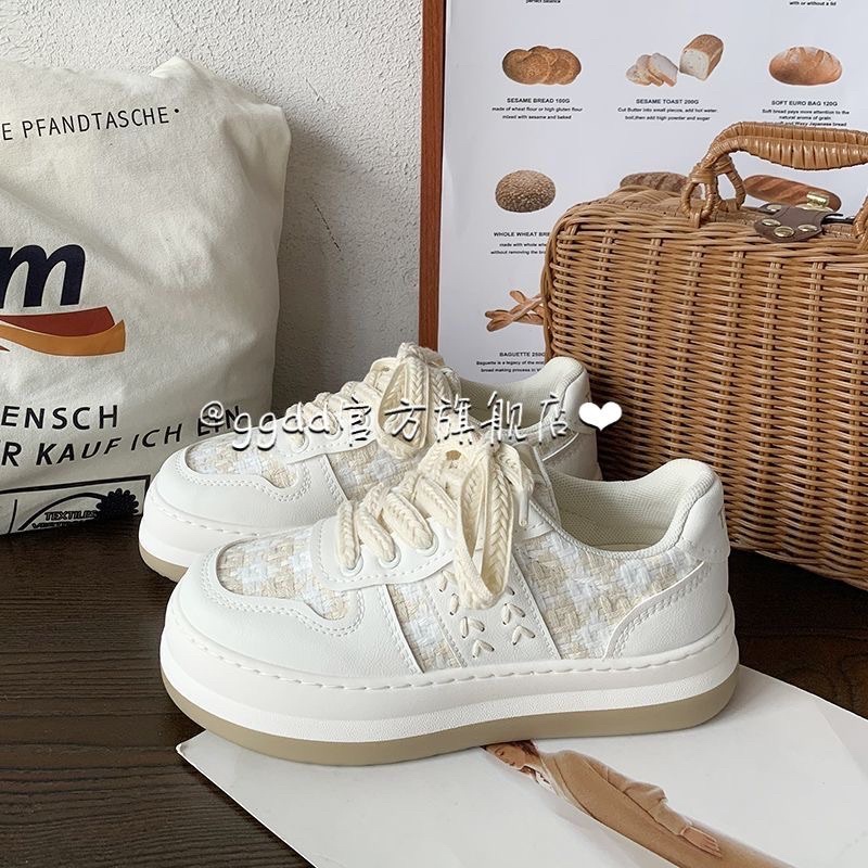Giày thể thao nữ bánh mì độn đế 2022 phong cách Hàn Quốc