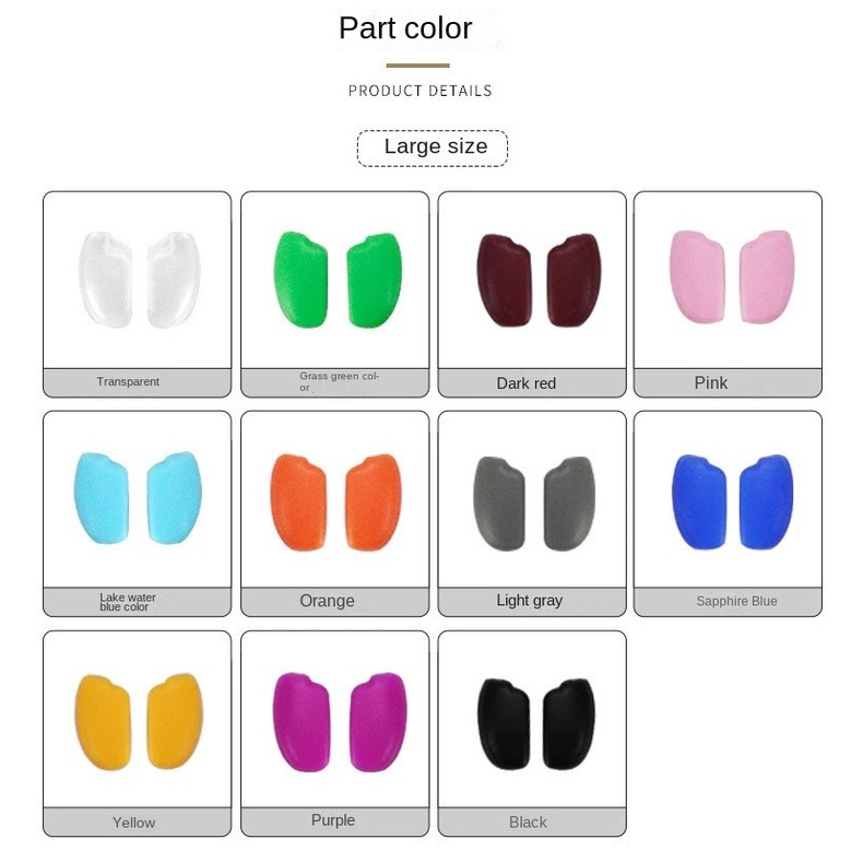 Giá Đỡ Mũi Mắt Kính Bằng Silicone Gel Chống Trượt Hình Chiếc Lá