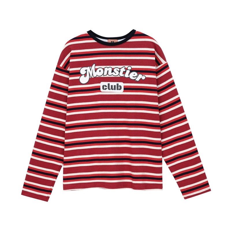 Áo Thun Tay Dài Dáng Rộng Hoạ Tiết Kẻ Sọc Ngang 3 Màu Tuỳ Chọn - Monstier Le Nice Striped Tee