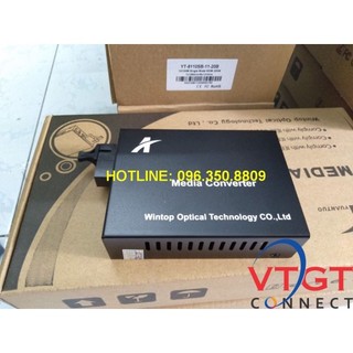 Bộ chuyển đổi quang điện,converter quang điện 1 sợi wintop 10/100m yt-8110sb-11-20a/b