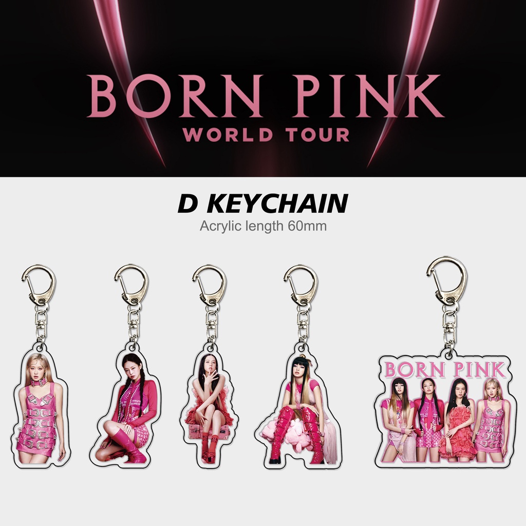 Blackpink Album BORN PINK Keychain ROSE JISOO Acrylic Pendant