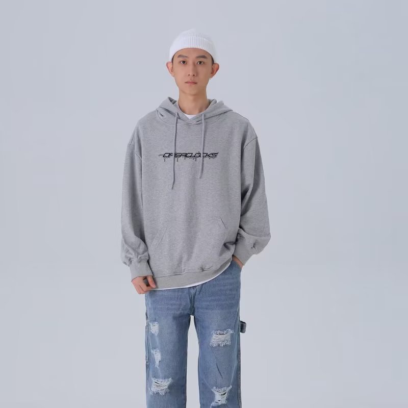 Áo hoodie Dáng Rộng In Chữ Phong Cách Hàn Quốc Thời Trang Cao Cấp Cho Nam