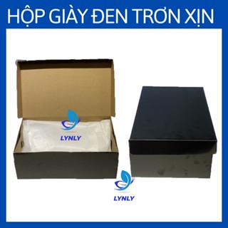 [FREE SHIP] Hộp Giày Carton, Box Đựng Giày Đen Trơn, Trắng Trơn Kích Thước 31x19x11 Cm