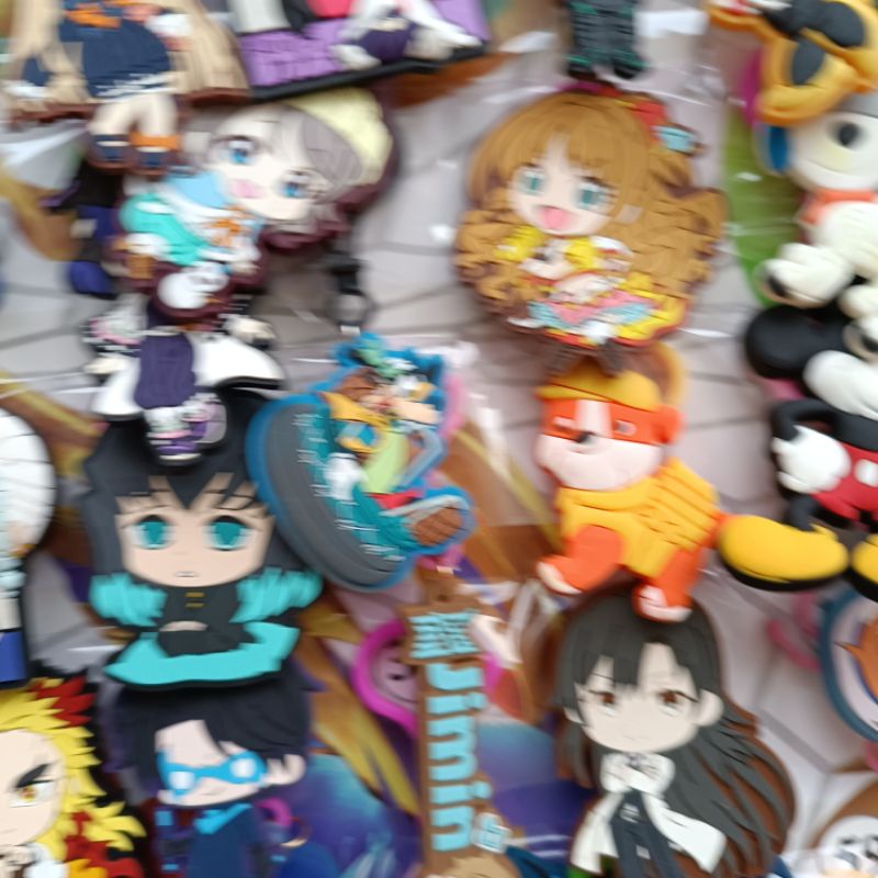 combo 62 móc khóa nhựa nhân vật hoạt hình