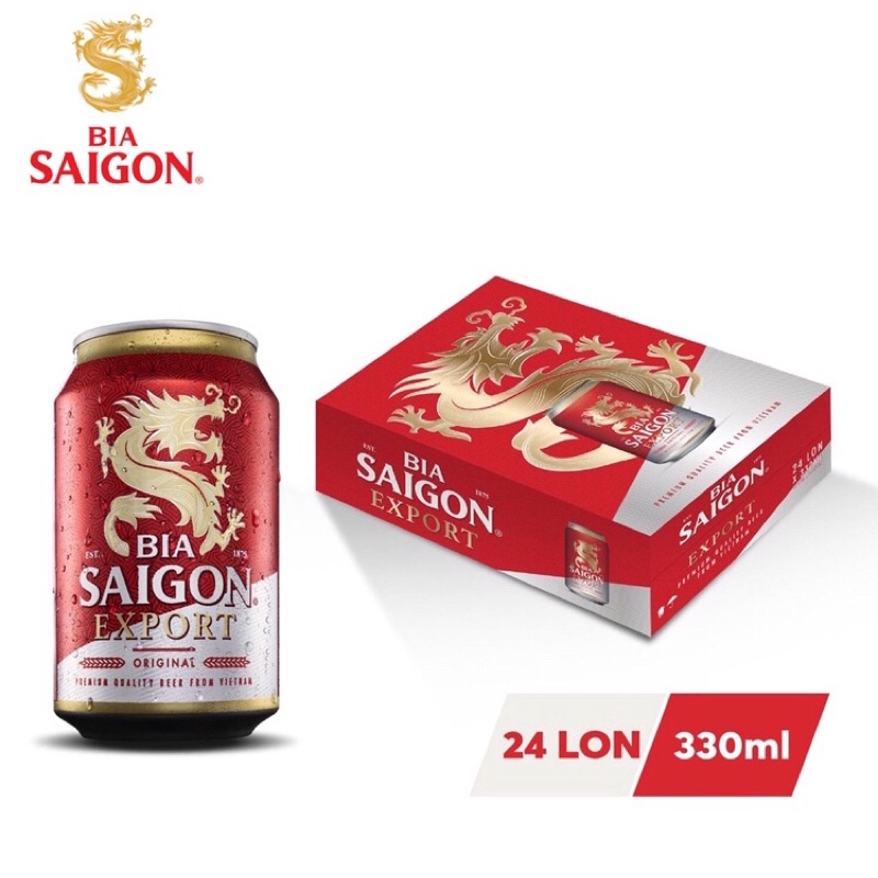 Bia Sài Gòn Export thùng 24 lon 330ml