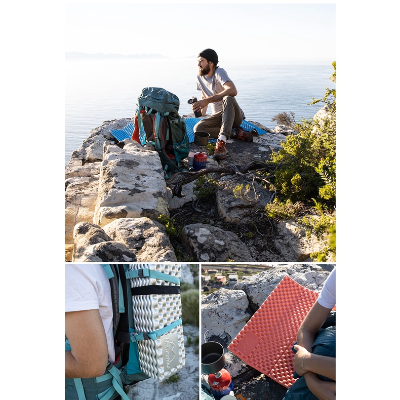 Thảm chiếu ngủ gấp gọn văn phòng, du lịch, picnic, dã ngoại, xốp cực thoáng êm ái dày 2cm