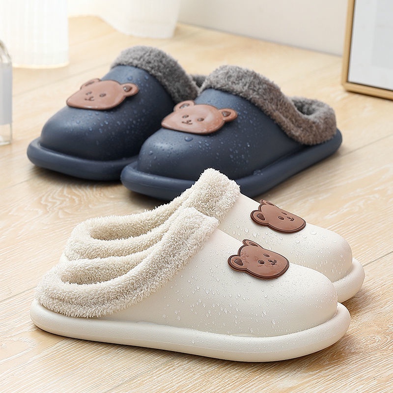 Oeteo Dép Bông Đi Trong Nhà Hình Gấu Đáng Yêu