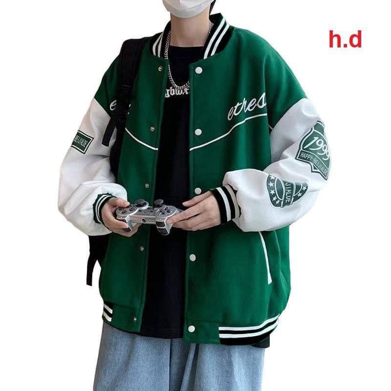 Áo bomber Happy phối tay HD6
