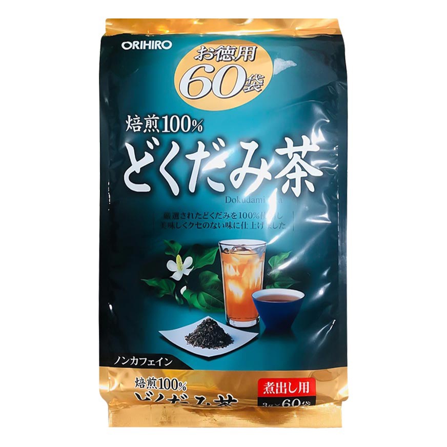 Trà Vị Diếp Cá ORIHIRO DOKUDAMI Nội Địa Nhật Bản Giúp Thanh Lọc Cơ Thể 180g (60 gói)