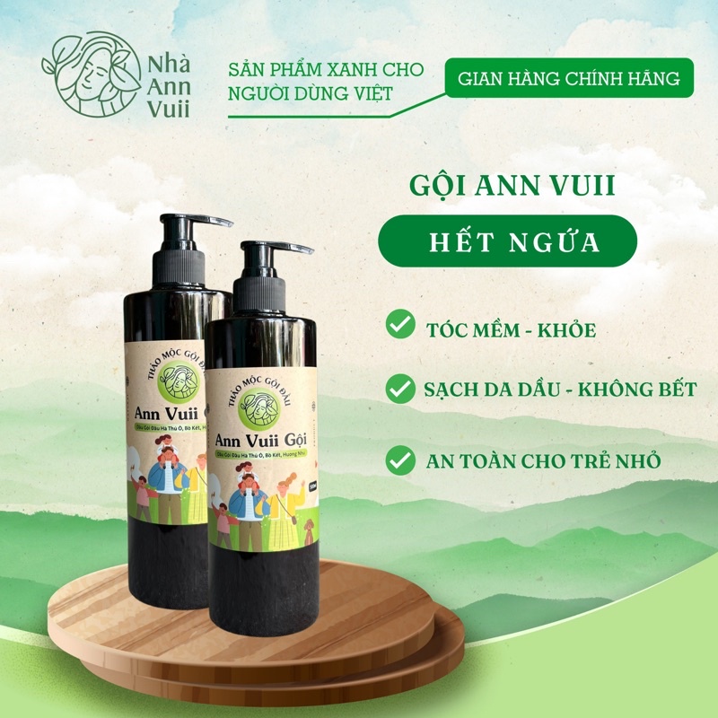 Dầu Gội Ann Vuii 500ml - Cho trẻ nhỏ và người lớn
