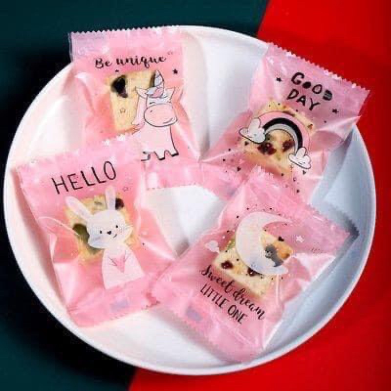 Túi cookie 7x10 tập 100 chiếc các mẫu ( giao ngẫu nhiên)