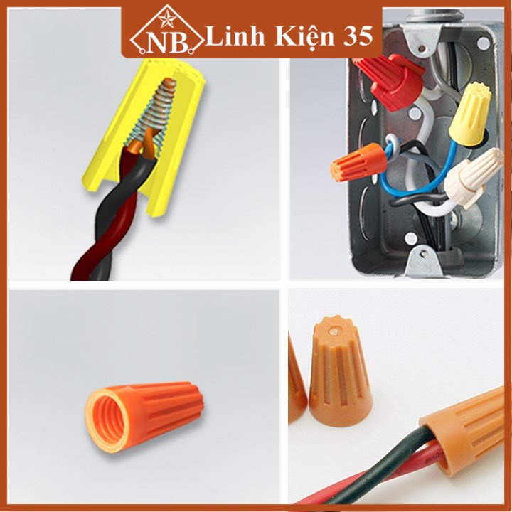 (gói 100chiếc) Cút nối dây điện nhanh SP loại dày dặn chịu tải tốt tiện lợi, dễ sử dụng