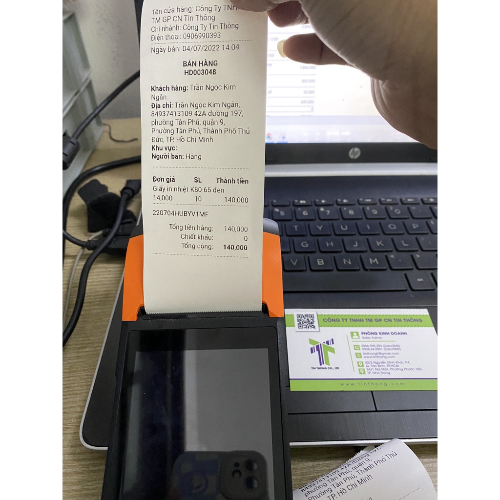 MÁY POS CẦM TAY SUNMI V1S RAM 1G, V2 2G RAM  Mới 100% FULL HỘP NGUYÊN SEAL In Grab- Now- Baemin - KiotViet, Sapo,..