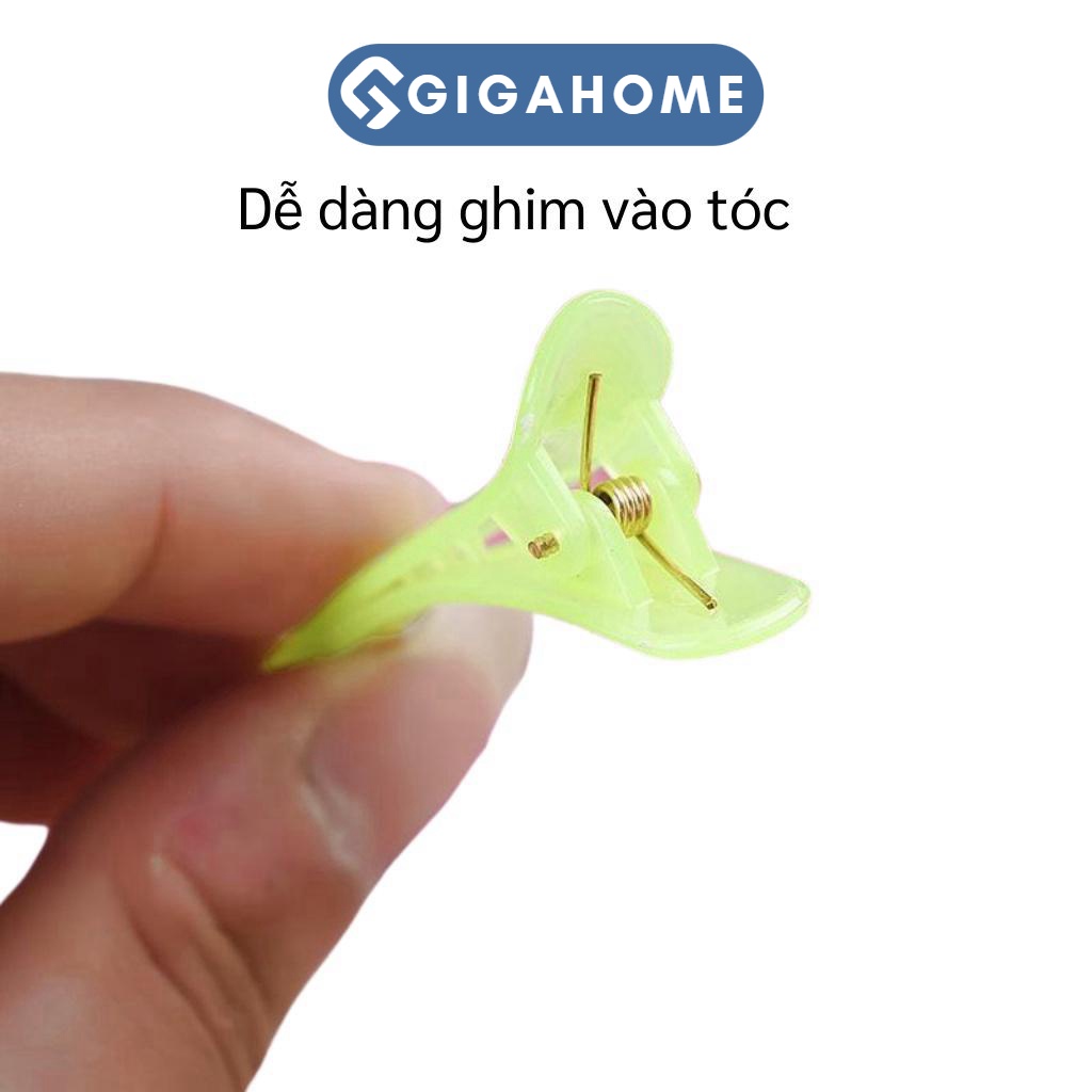 Combo 10 Kẹp Tóc Mái Mỏ Vịt GIGAHOME Màu Sắc Kẹo Ngọt, Phong Cách Hàn Quốc 8646