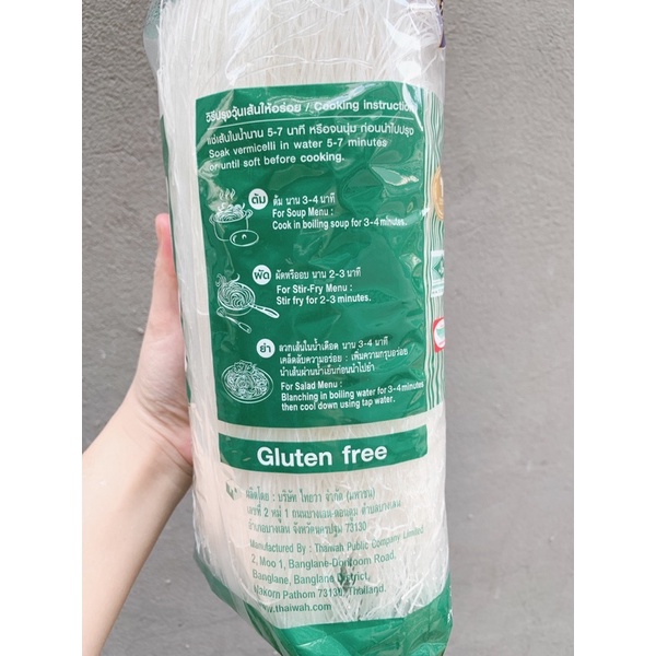Miến đậu xanh-double dragon brand bean vermicelli gói 500g(nhập khẩu Thái Lan)