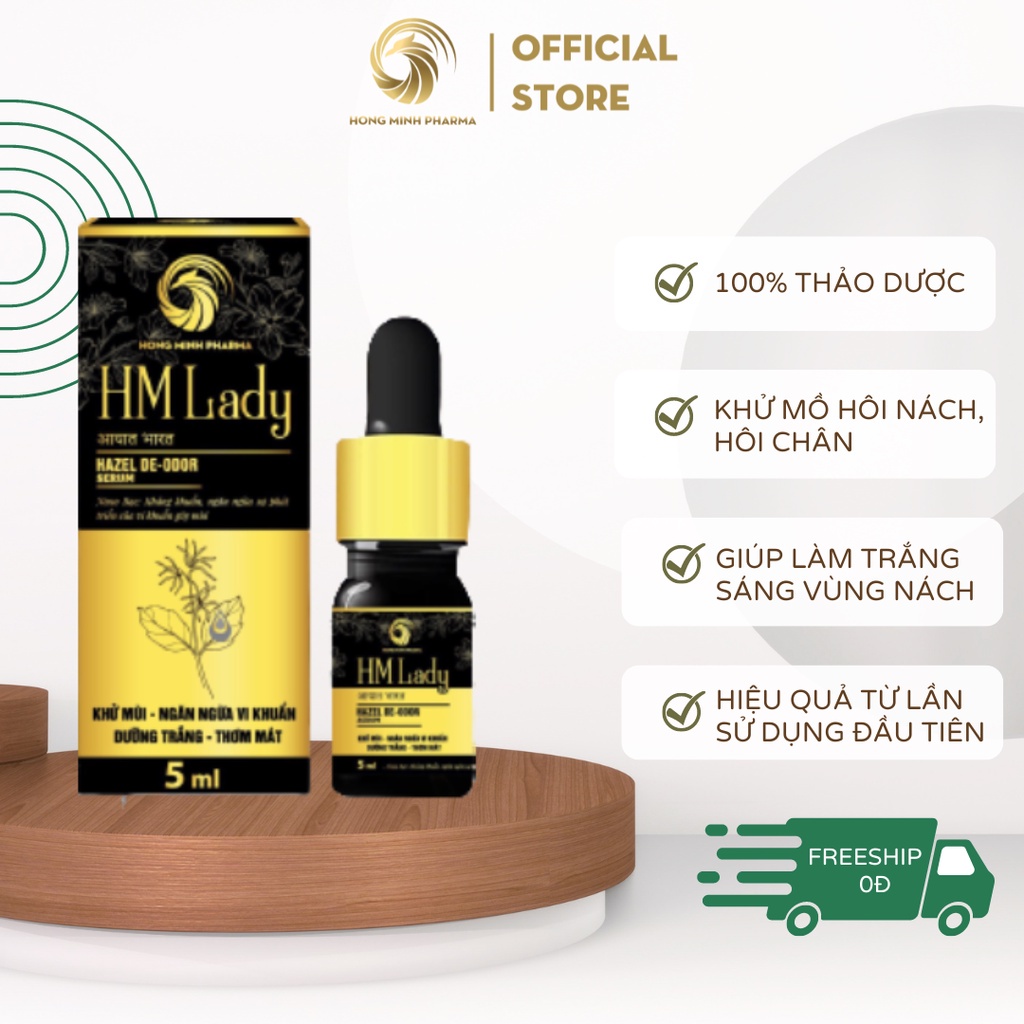 Serum Khử Hôi Nách, Hôi Chân HM Lady - (Che tên)