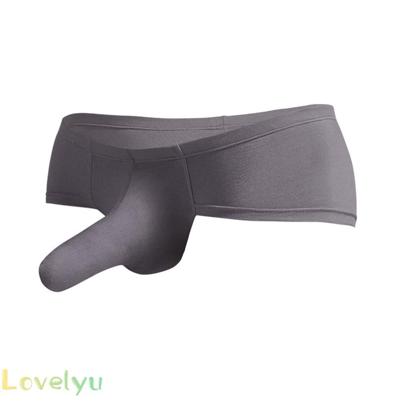 [ FAST SHIPPING ]Briefs Thong Sexy Boxer Briefs Soft Solid color Trunks With Sheath Bulge Pouch