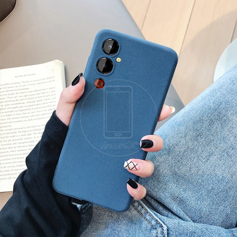 Ốp Điện Thoại TPU Dẻo Mỏng Bề Mặt Cát Cho Tecno Pova 4 Pova4 Pro