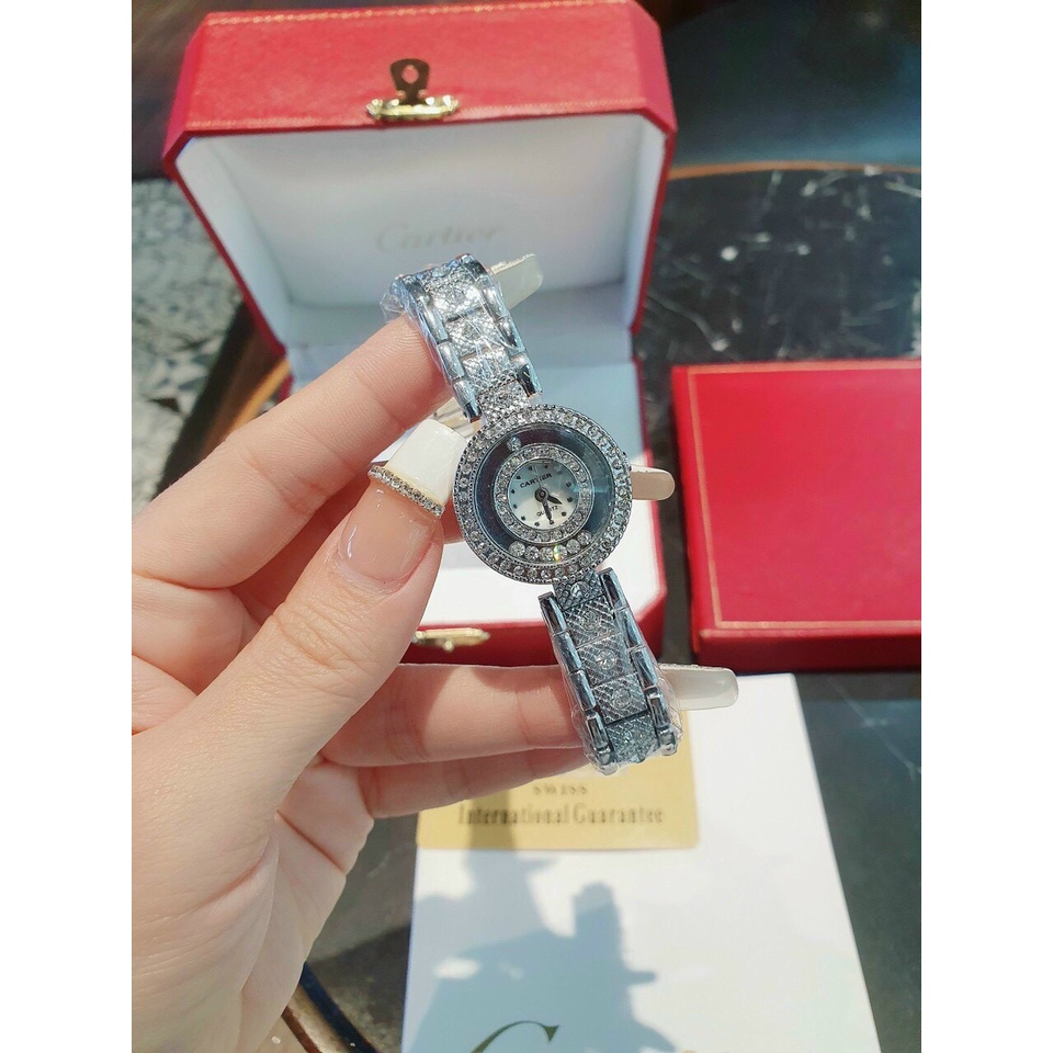 Đồng hồ nữ New size 26 mm dây khóa cài thép không gỉ 2 màu gold và silver thời trang sang trọng