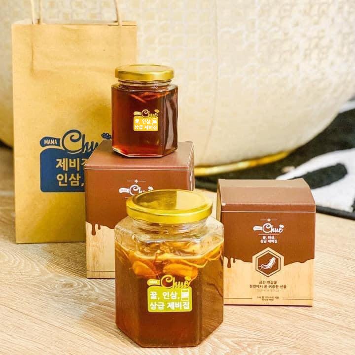[CHÍNH HÃNG + QUÀ TẶNG] Sâm Nghệ Mật Ong &amp; Saffron Mama Chue 500ml Hàn Quốc.