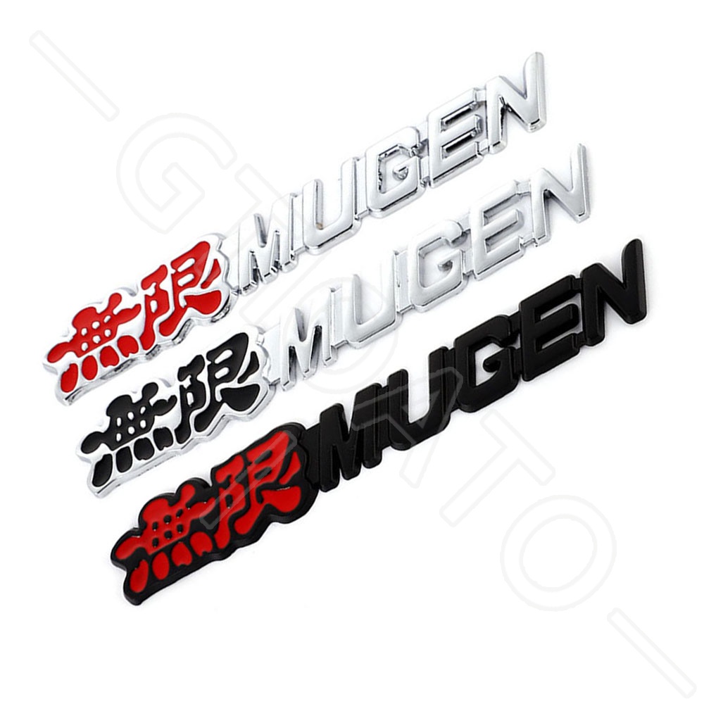 GTIOATO MUGEN Biểu Tượng Xe Huy Hiệu Xe Hơi Huy Hiệu Ô Tô Biểu Tượng Xe Hơi Biểu Tượng Oto CảI TiếN Hợp Kim Nhôm Biểu Tượng Ô Tô Mạng Trúng Thầu Phụ KiệN Trang Trí Ô Tô Cho Honda City Brio BRV Jazz Civic