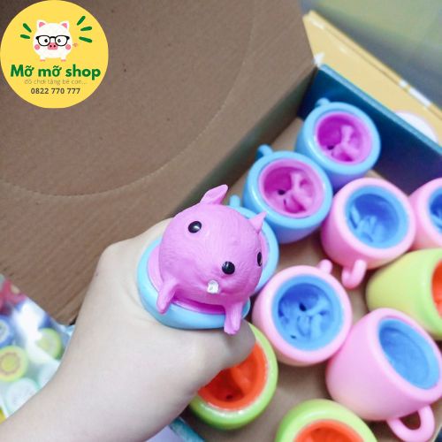 Đồ chơi bóp tay xả stress hình cục phô mai và em chuột giảm căng thẳng mà siêu đáng yêu