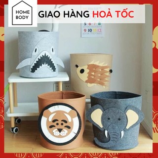Giỏ đựng đồ phong cách Hàn Quốc loại lớn HOMEBODY để đựng đồ chơi , giỏ đựng quần áo hình baby shark, sư tử, voi