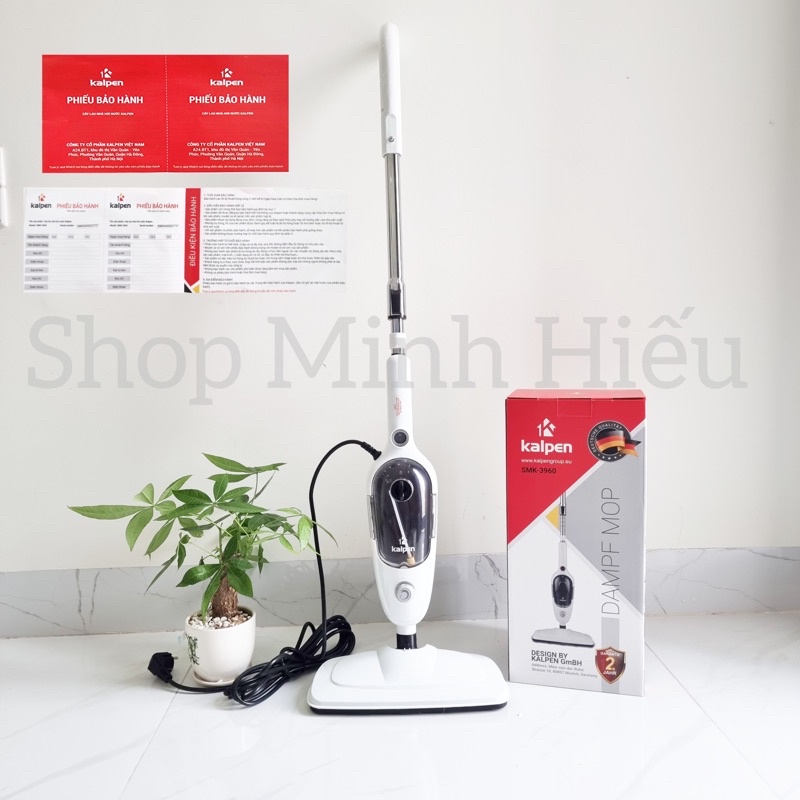 Cây lau nhà hơi nước nóng siêu nhiệt diệt khuẩn Kalpen 3960 Công nghệ từ Đức - Lỗi đổi mới