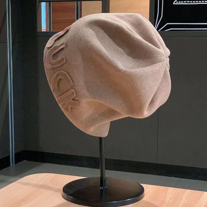 Mũ nón len Luck lót nhung mùa đông form uniex nam nữ phong cách cool ngầu cá tính cho các cô nàng - Hayna Hats M46