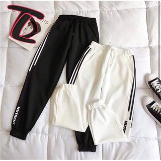 Quần nữ jogger thể thao viền nutrent 2 màu Dư Tú Lệ