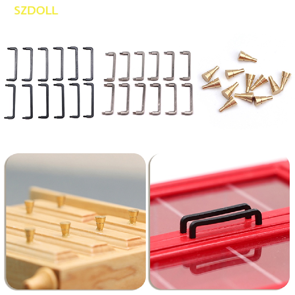 1 Mô Hình Giường Đôi / Tủ Treo Tường / Giường Ngủ Độc Đáo Trang Trí Nhà Búp Bê Tỉ Lệ 1: 12