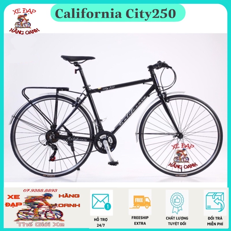 Xe đạp thể thao California city250 - Mẫu mới 2023 - Tặng Kèm 5 món phụ kiện