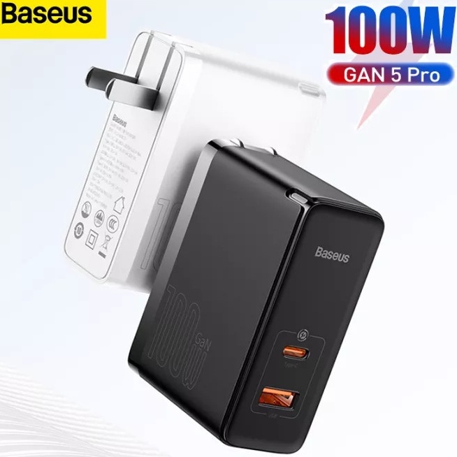 Bộ sạc siêu nhanh Baseus GAN2 GAN5 PRO Technology Quick Charger 100W dành cho Smartphone / Tablet / Laptop