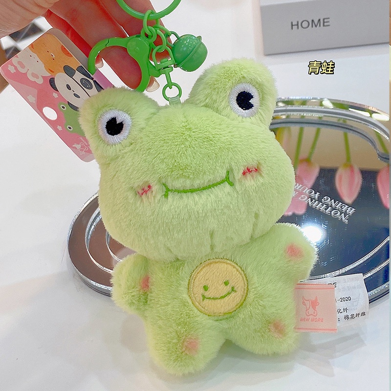 Móc Khóa Hình Gấu / Thỏ / Gấu Trúc Hoạt Hình Nhồi Bông Có Sáng Tạo