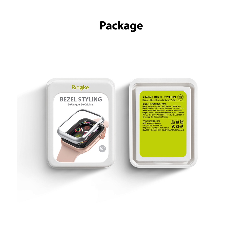 Khung inox RINGKE bảo vệ cho đồng hồ thông minh Apple Watch 6 5 4 SE SE2 40mm