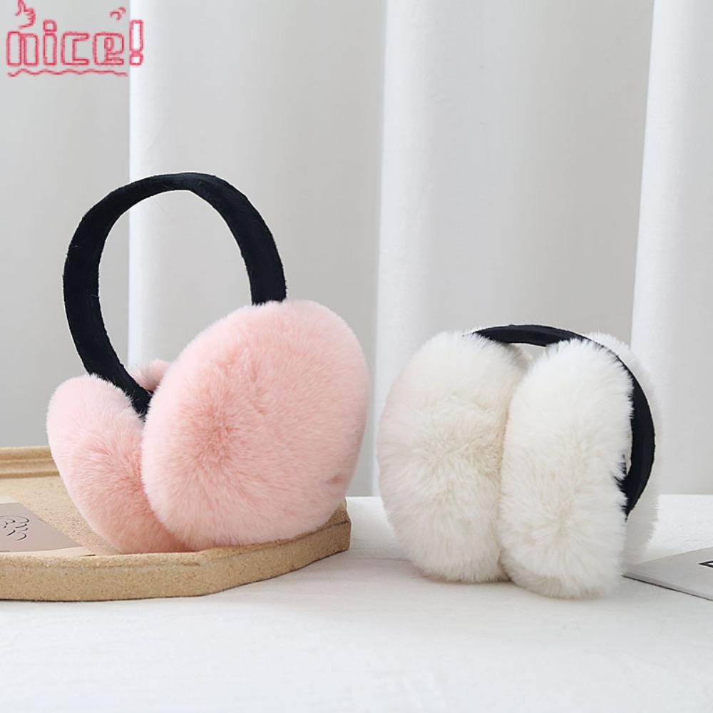 HS Earmuffs Fluffy Ear Protectors Ear Muffs Foldable