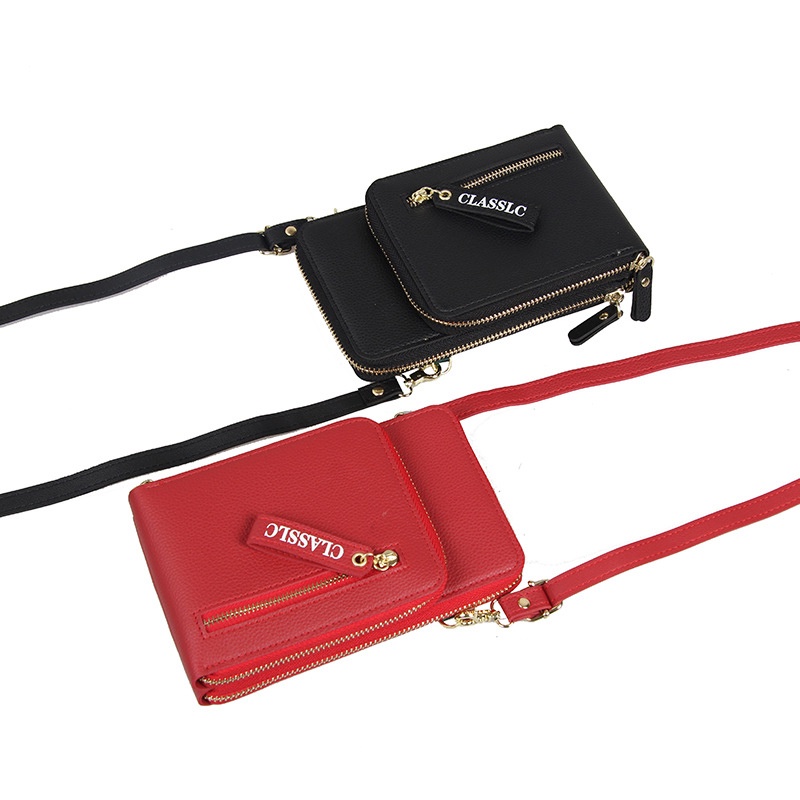 Túi Đeo Chéo Màu Trơn Sức Chứa Lớn Có Khóa Kéo Dành Cho Nữ