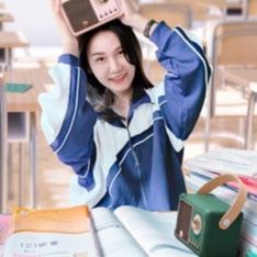 Loa Bluetooth HM 11 Plus kích thước lớn hơn bản HM11 ThườngKhông Dây Phong Cách Vintage Hỗ Trợ FM/AM/SW