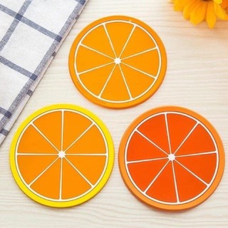 Đế Lót Ly Silicon Hình Trái Cây