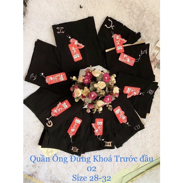 Quần Dài Ống Đứng Khoá Trước Chất Vải Mềm Mát 5 Size 48-73Kg