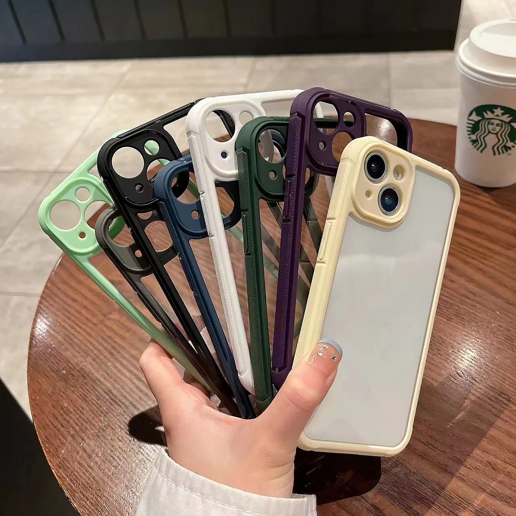 Ốp Điện Thoại Armor Cứng Trong Suốt Có Túi Khí Chống Sốc / Rơi Vỡ Cho iPhone 14 13 Pro Max 12 Pro Max 11 Pro Max Sự Bảo Vệ
