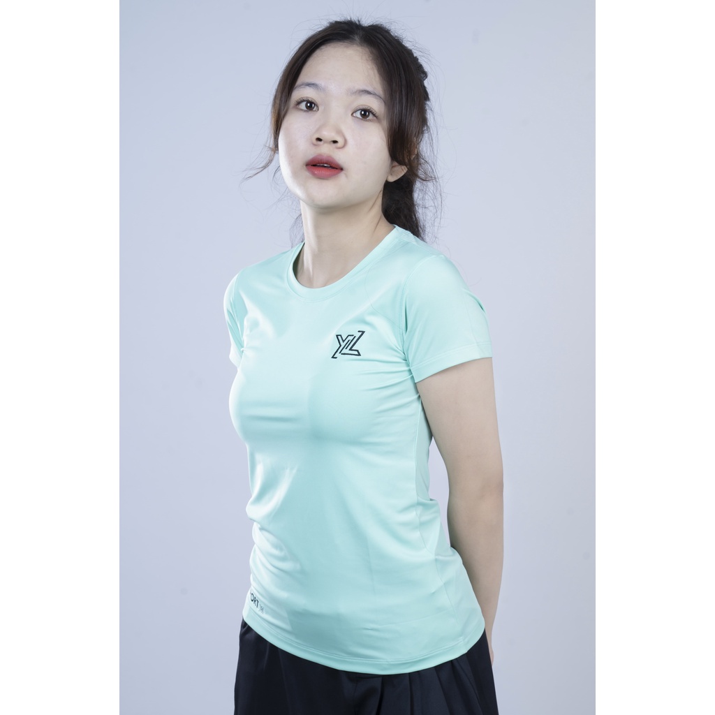Áo Thun Nữ Tay Ngắn Thể Thao In Lai- Áo Tập Gym, Yoga