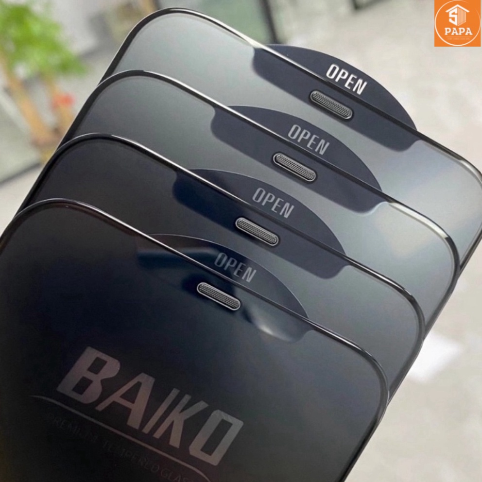 Cường lực Baiko iphone 14 Pro Max 14Plus 14Pro 13 Pro Max 12 Pro Max 11 Pro Max 11Pro Xs max x 7Plus 8Plus Full màn