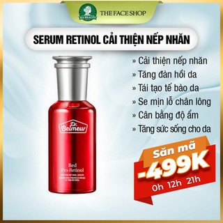 Serum cải thiện giảm nếp nhăn chuyên sâu The Face Shop chống lão hóa dưỡng ẩm Dr Belmeur Red Pro-Retinol Serum 50ml
