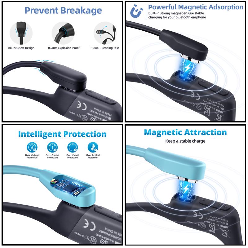 Dây cáp sạc USB HDOORLINK chuyên dụng cho tai nghe chơi game Aeropex AS800