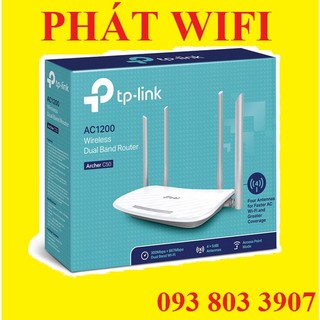 Bộ phát wifi băng tần kép ac1200- tplink archer c50 mới bh 2 năm