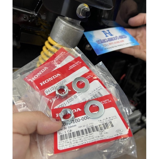 Bộ ốc gắn phuộc sau phía trên chính hãng honda